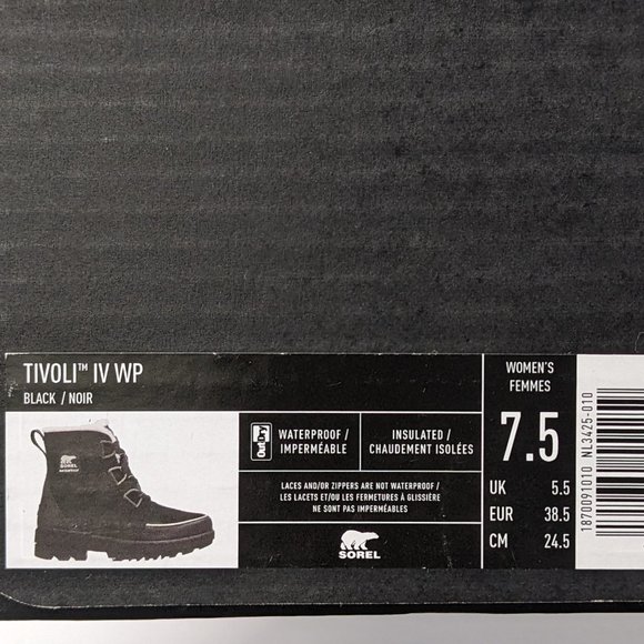 Sorel Shoes Sorel Tivoli Iv Waterproof Winter Boots Black Suede